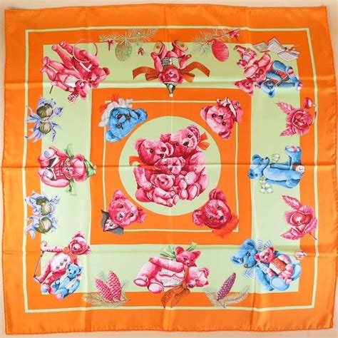 hermes teddy bear scarf